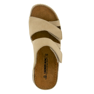 Serena Slide Sandal in Analine Leather - Comfort Plus