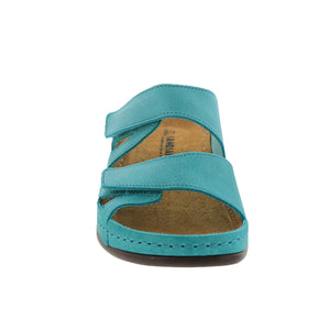 Serena Slide Sandal in Analine Leather - Comfort Plus