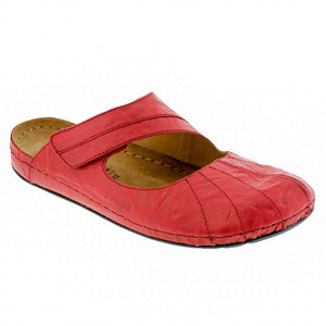 Sanosan 516326-81046-40 SANOSAN Slide Open Back Sandal Sample Sale - SAVE $$$ - Group 1 Meredith / Red Crinkled / EU-40