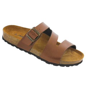 Sanosan 518287-438118-38 SANOSAN Slide Open Back Sandal Sample Sale - SAVE $$$ - Group 1 Eve / Brown Textured / EU-38
