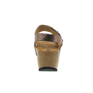 Vera Foil Leather Fashion Sandal - Classic Comfort