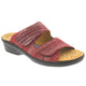 Lucille Woven Leather Slide In Sandal with removable Sietelunas Insole